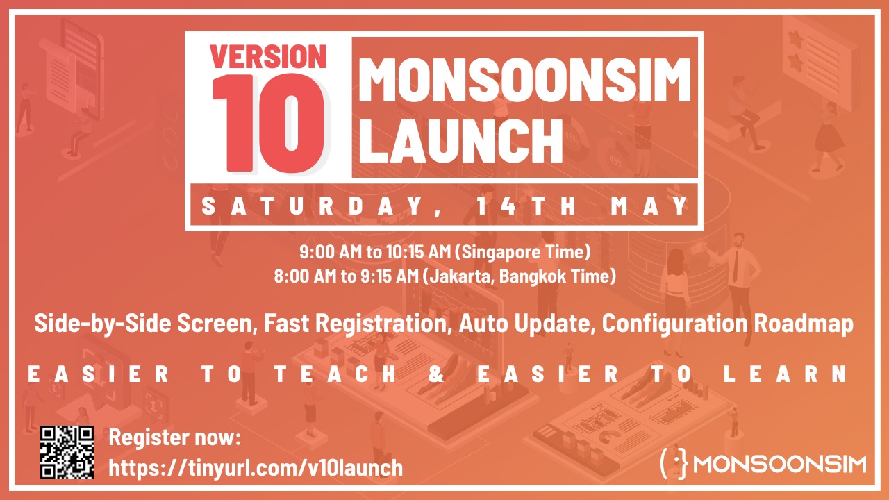 MonsoonSIM Version 10 Launch 14th May