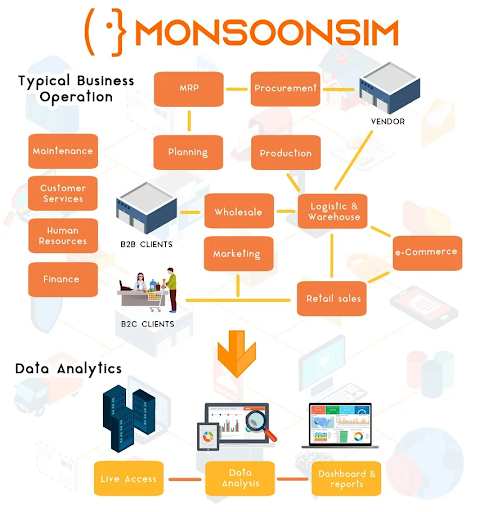 MonsoonSIM and business Analytics